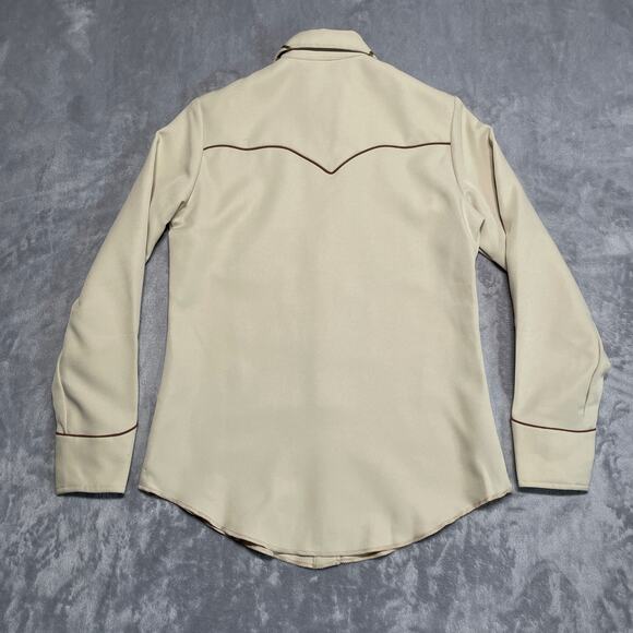 H Bar C Nevada Shirt 32 Vintage California Ranchwear Pearl Snap Rodeo Rockabilly - Picture 2 of 12